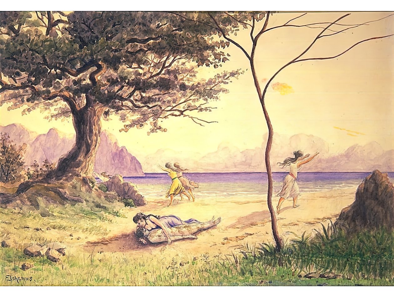 Kurtarma, c. 1900. by Louis Michel Eilshemius