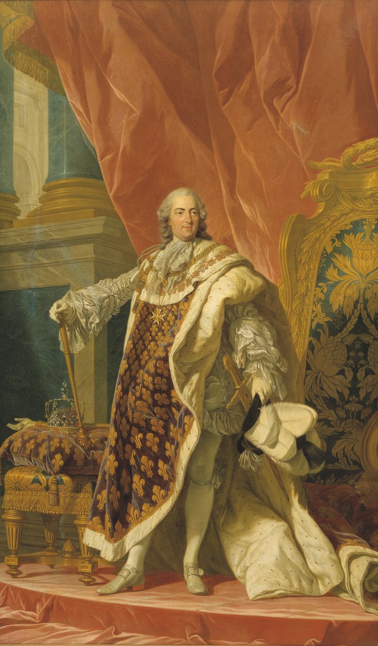 Fransa Kralı XV. Louis (1710-1774) by Louis Michel van Loo