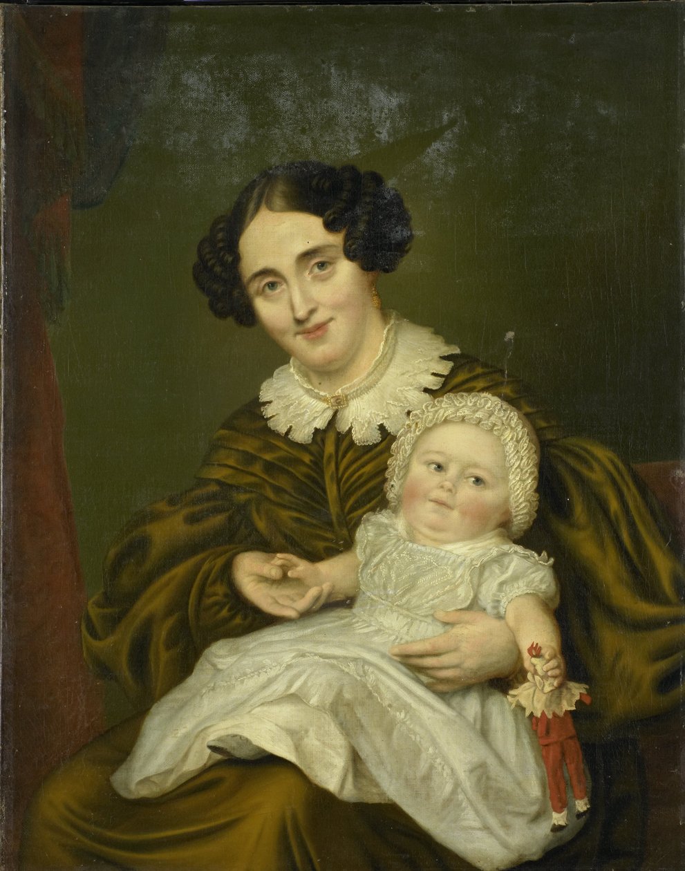 Bayan sazan ve küçük oğlu by Louis Moritz