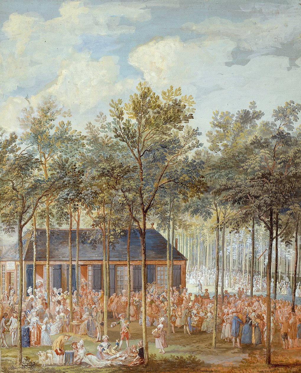 Champs-Elysées by Louis Nicolas van Blarenberghe