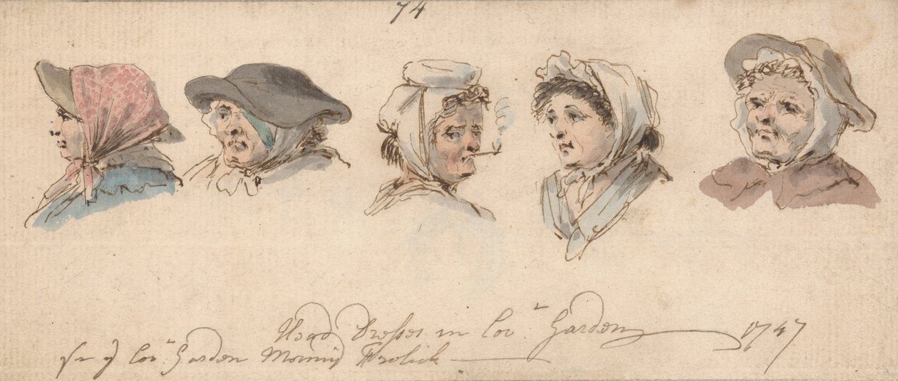 Covent Garden'da Başörtüsü by Louis Philippe Boitard