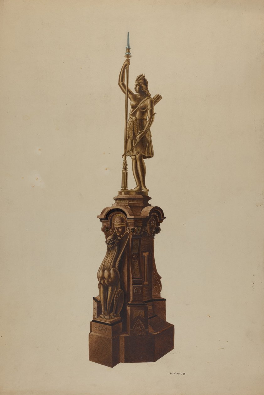 Newel Postası, 1938. by Louis Plogsted