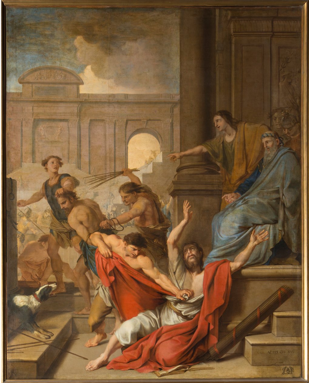 St. Paul'un Kırbaçlanması by Louis Testelin