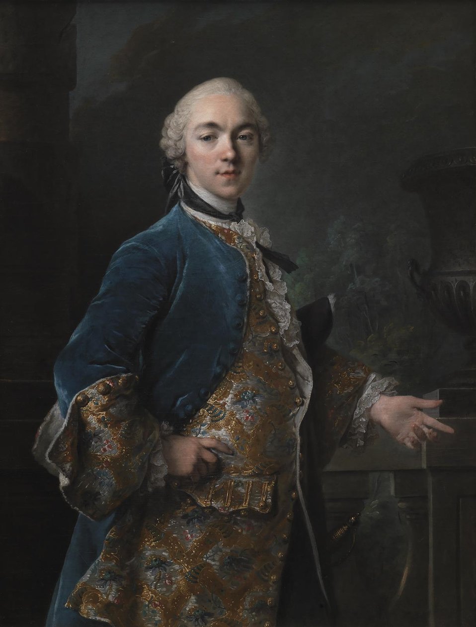 Frederik Christian Krag'ın Portresi (1726-1763) by Louis Tocqué