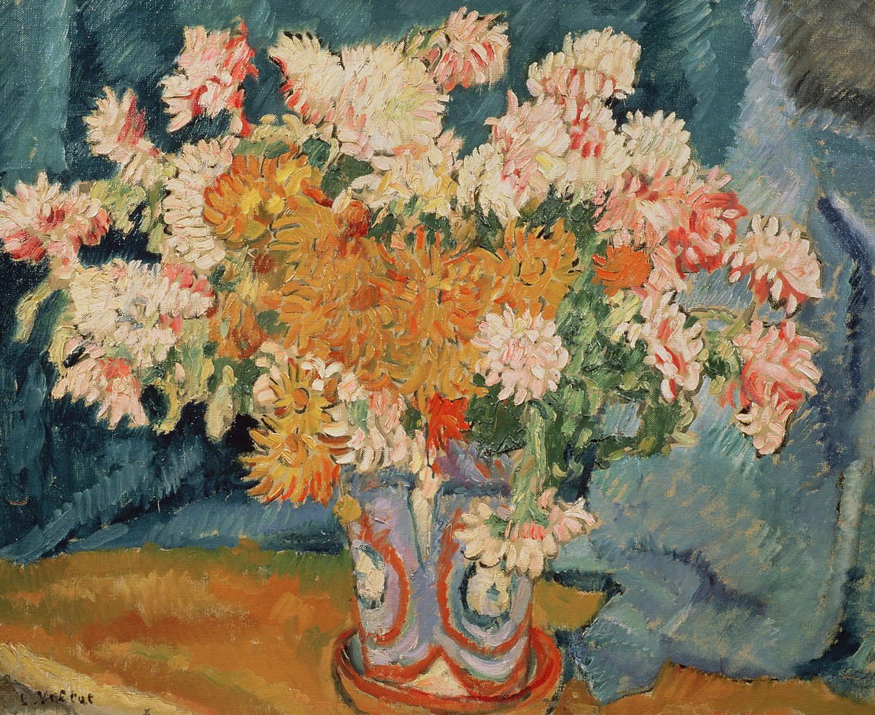 Buket Çiçek (tuval üzerine yağlıboya) by Louis Valtat