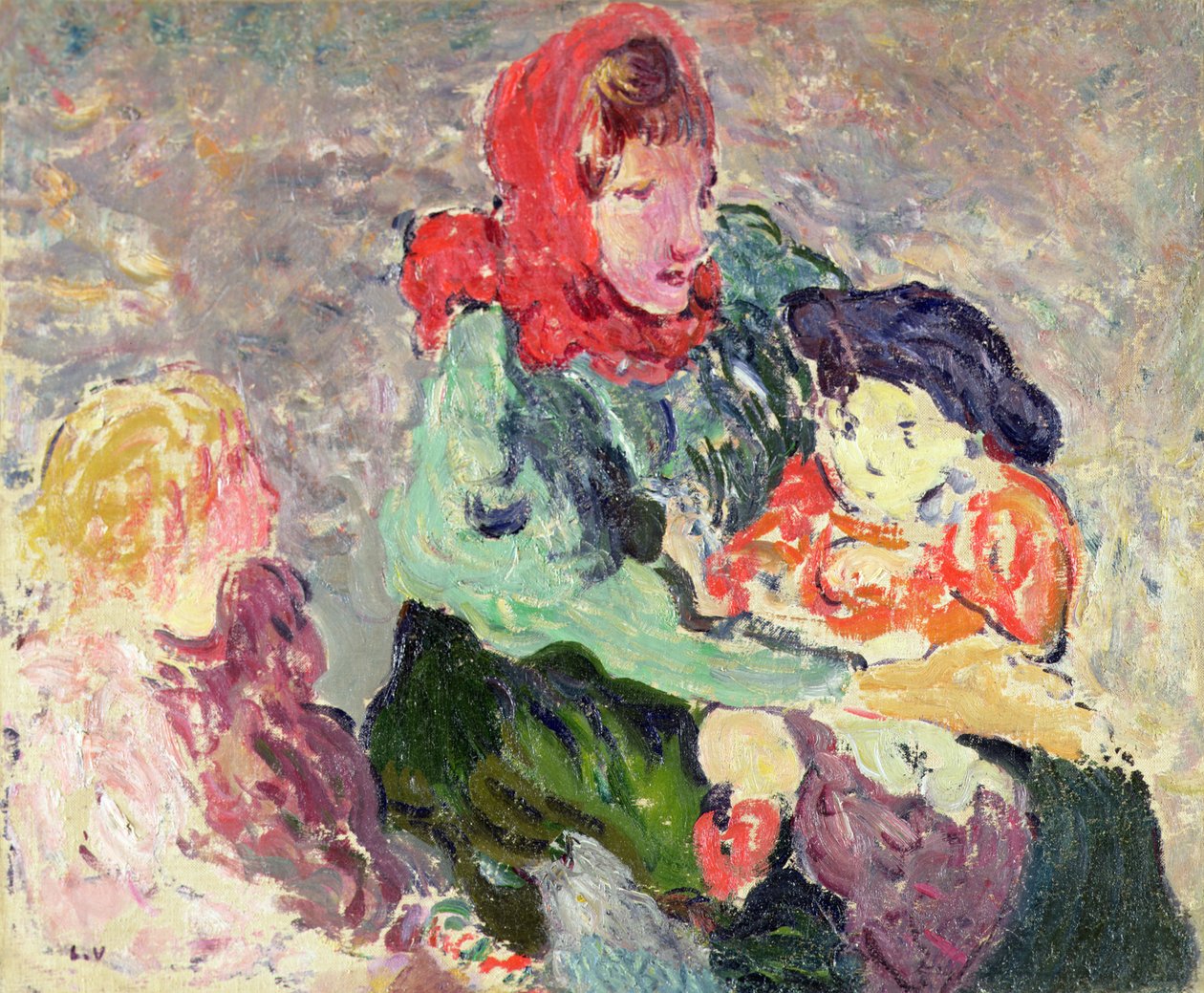 Kırmızı Eşarp by Louis Valtat