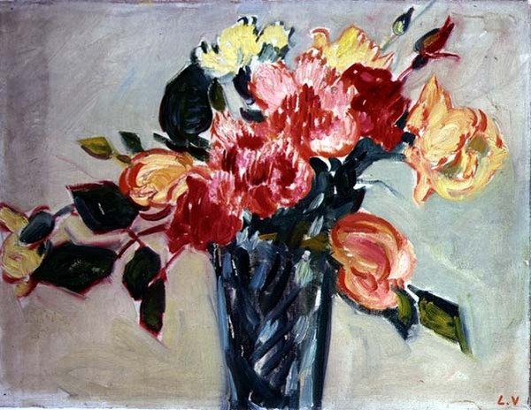 Gül Vazosu (tuval üzerine yağlıboya) by Louis Valtat