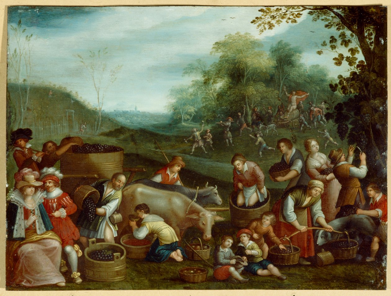 Sonbahar (tuval üzerine yağlıboya) by Louis de (circle of) Caullery