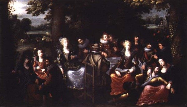 Bahçe partisi by Louis de Caullery