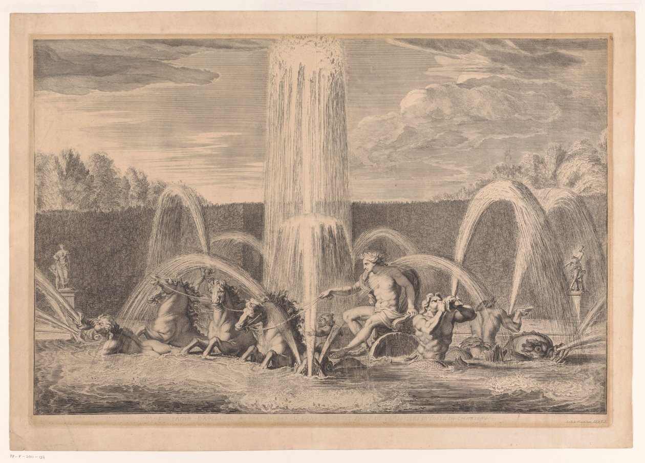 Versay Bahçesindeki Apollo Göleti by Louis de Châtillon