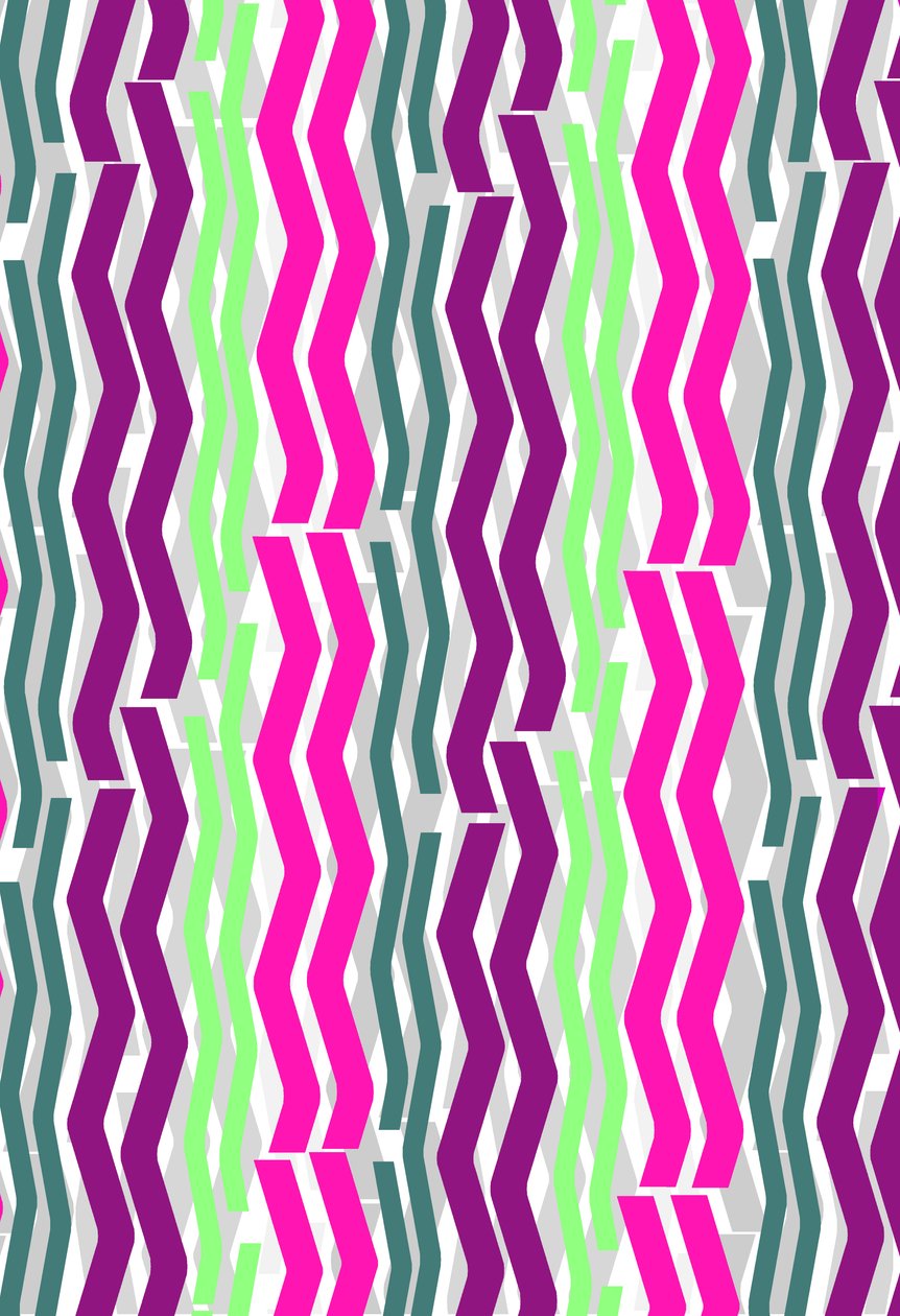 Zig Zag Çizgileri, 2014 Dijital Medya by Louisa Hereford