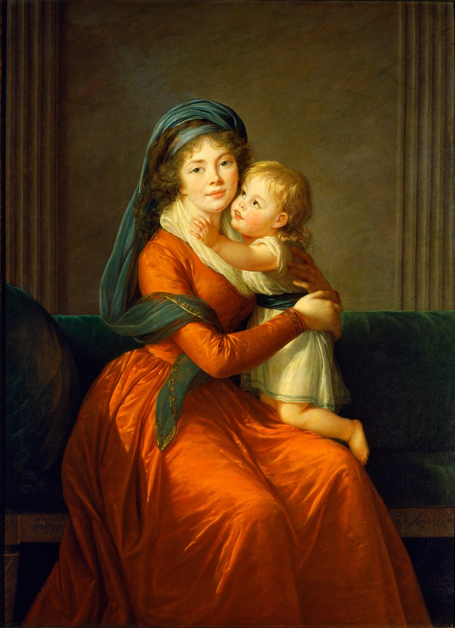 Prenses Alexandra Golitsyna ve oğlu Piotr