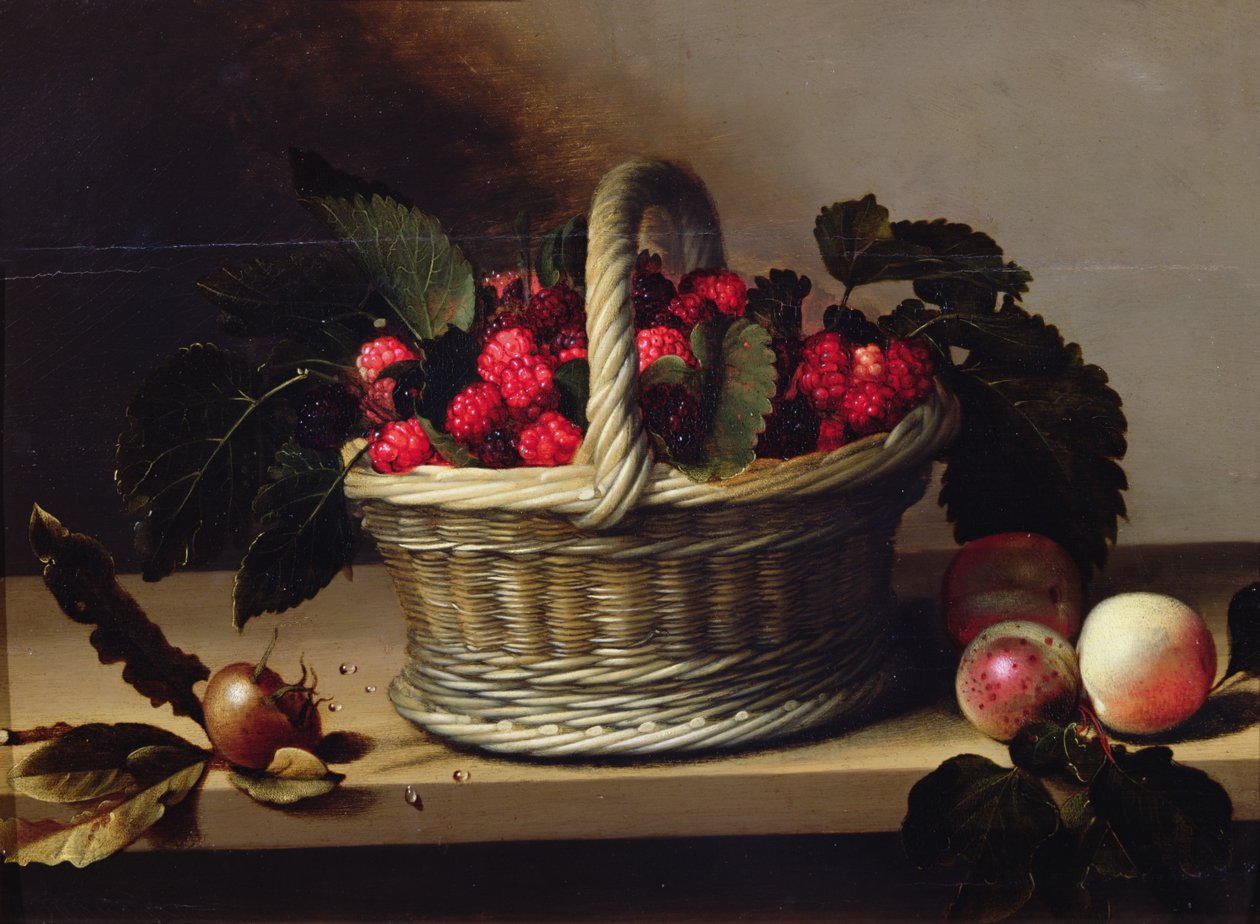 Böğürtlen ve Ahududu Sepeti by Louise Moillon