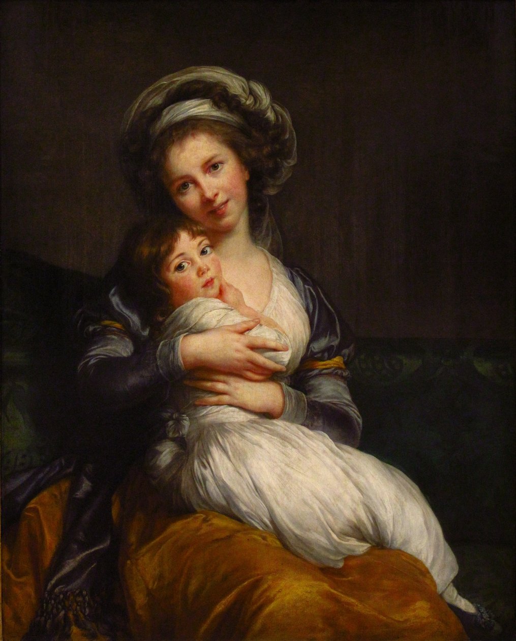 Madam Vigée-Le Brun ve kızı by Elisabeth Louise Vigee Lebrun