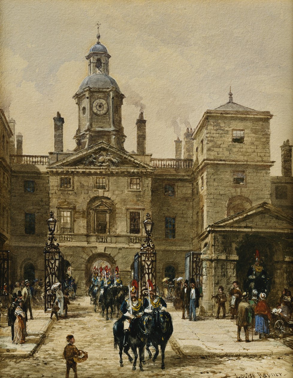 at Muhafızları Geçit Töreni, by Louise Ingram Rayner