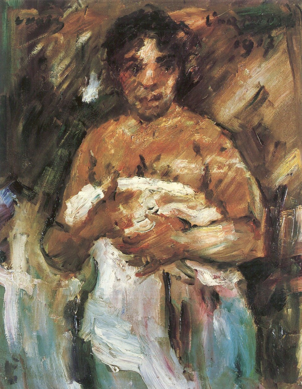 kızlar, soyunma by Lovis Corinth