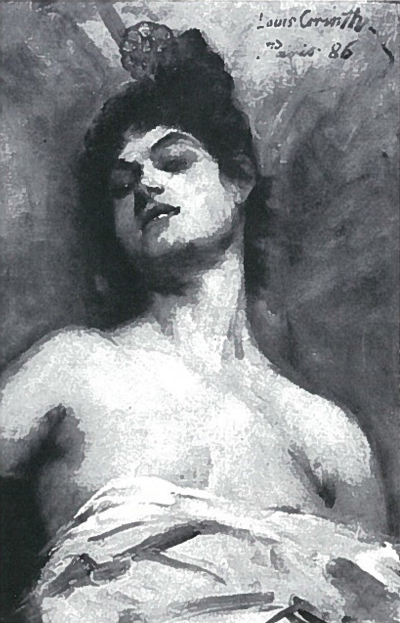Yüksek tarak ile Parisli kadın by Lovis Corinth