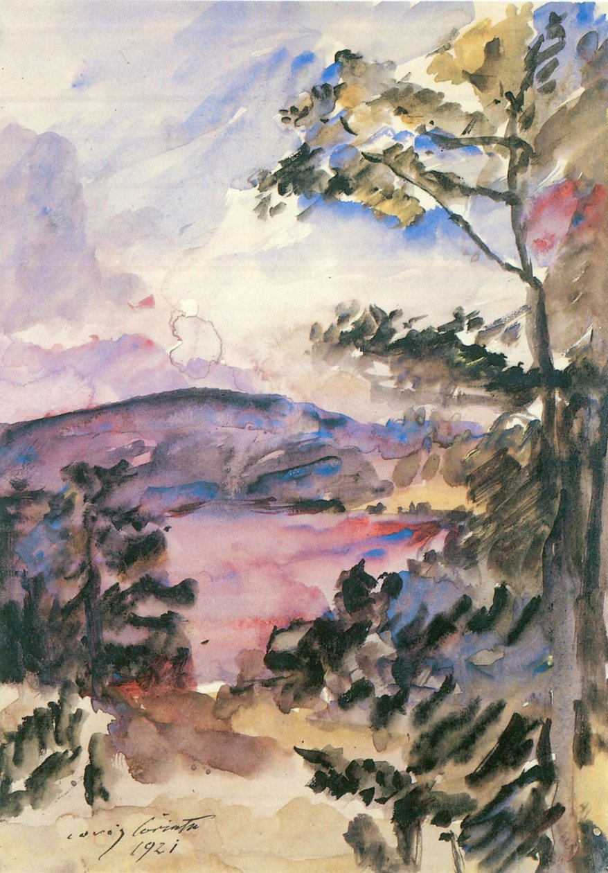 Walchensee, akşam havası by Lovis Corinth