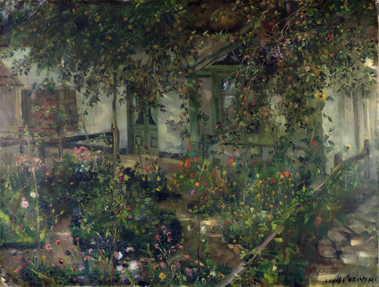 Çiçek açan çiçek bahçesi, 1904 by Lovis Corinth