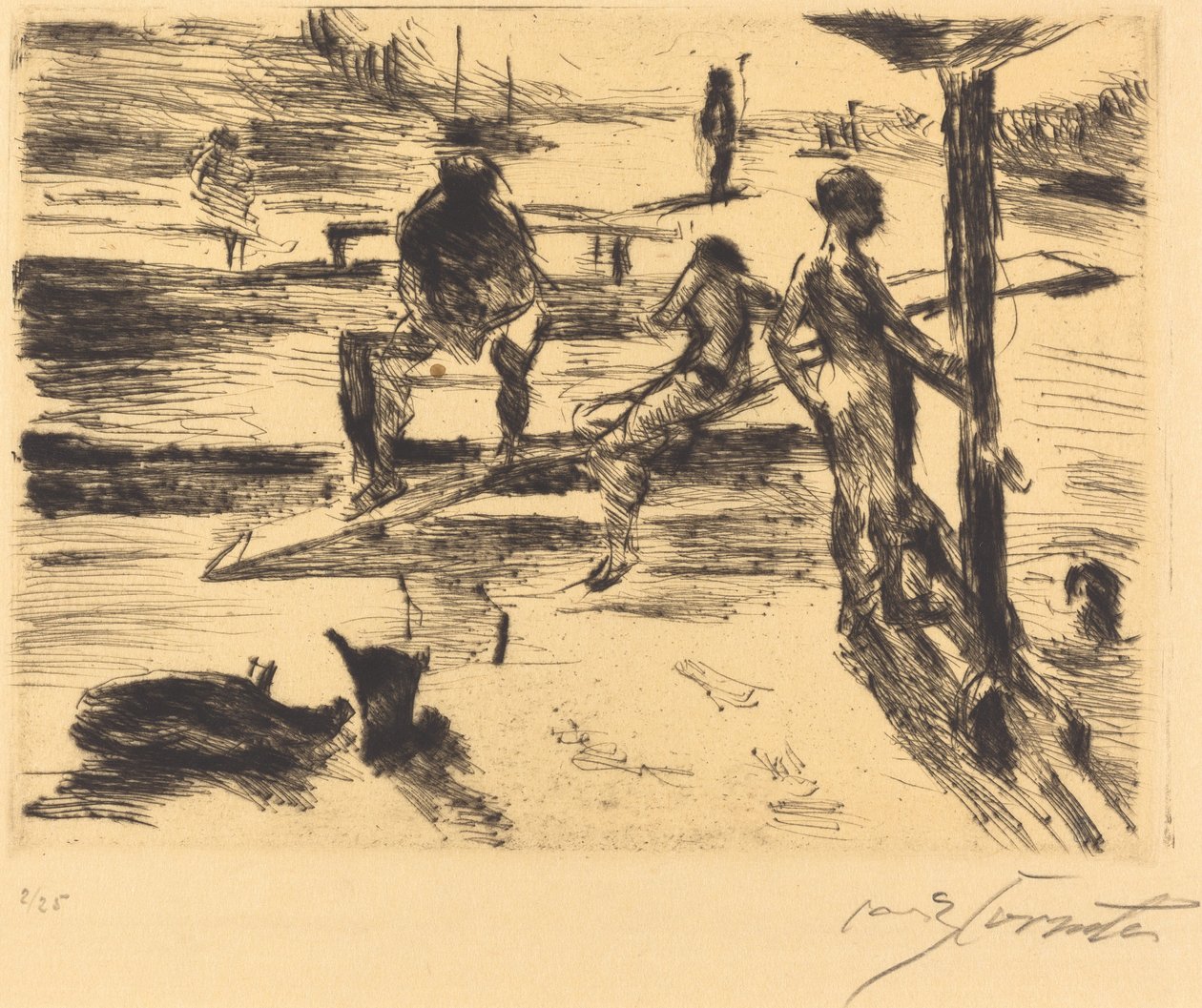 Badeanstalt (Yıkanma Yeri) by Lovis Corinth