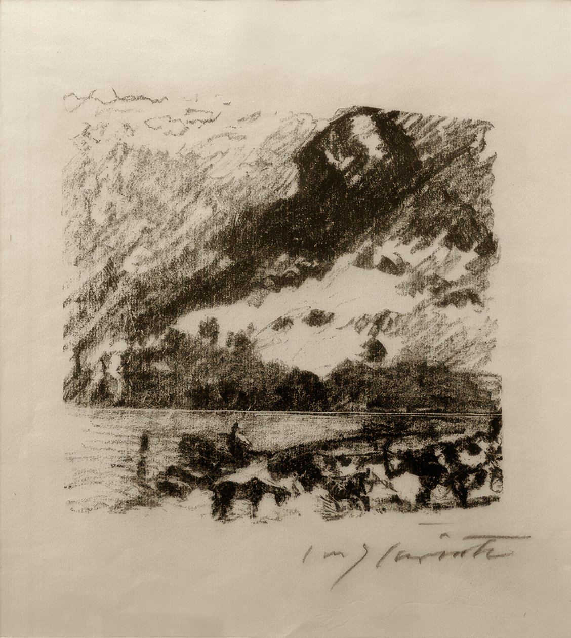 Bergsee by Lovis Corinth