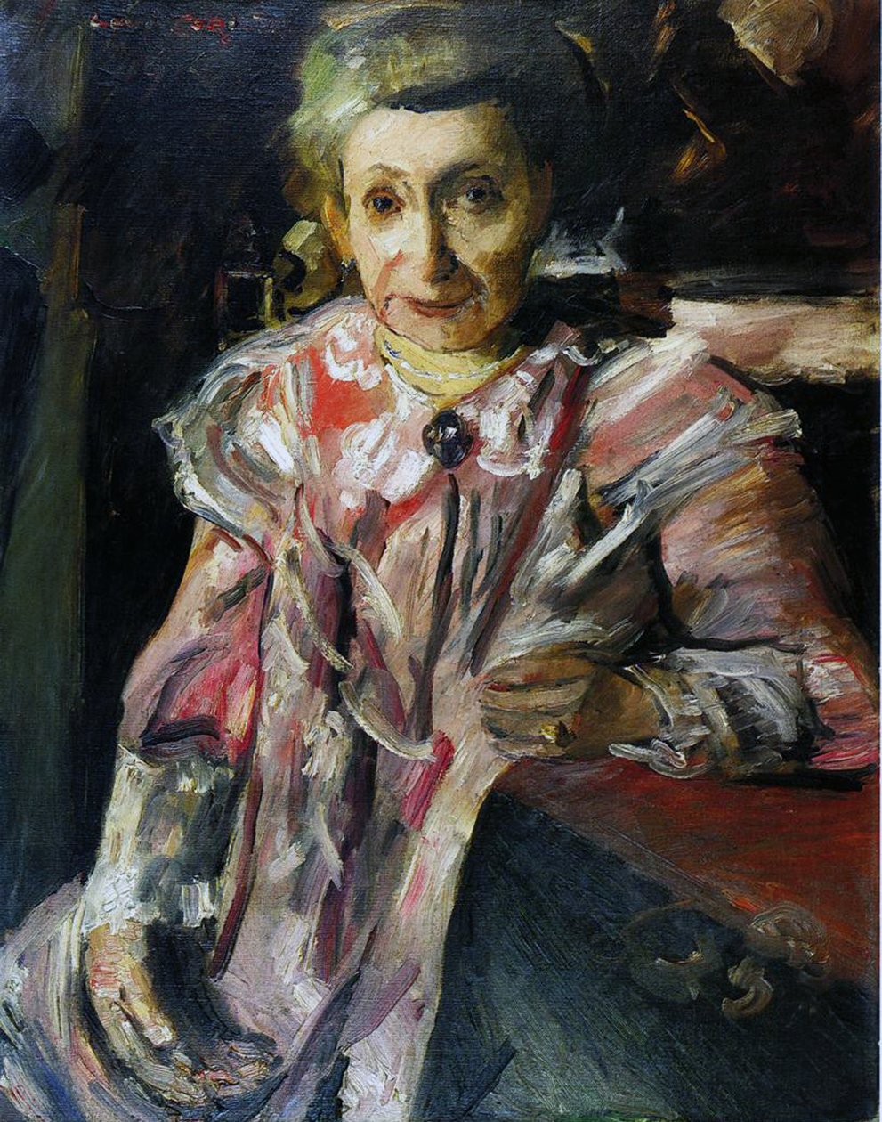 ಶ್ರೀಮತಿ ಹೆಡ್ವಿಗ್ ಬೆಹ್ರೆಂಡ್, 1916 ಟರ್ಕಿಶ್ by Lovis Corinth