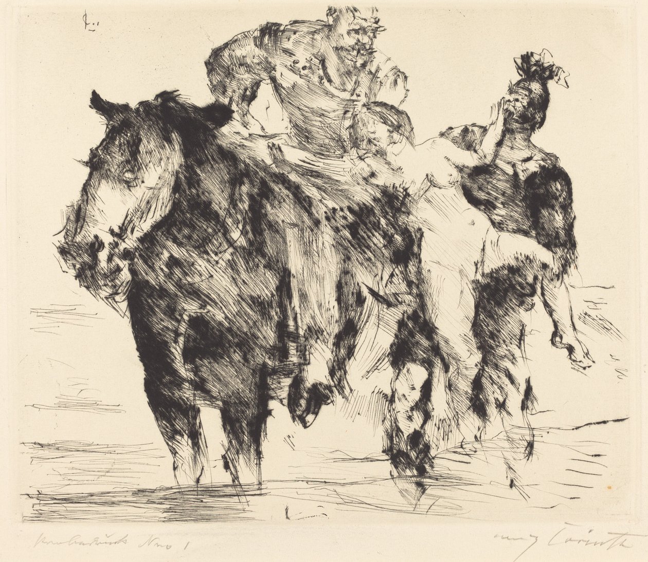 kadın hırsız (tecavüz) by Lovis Corinth