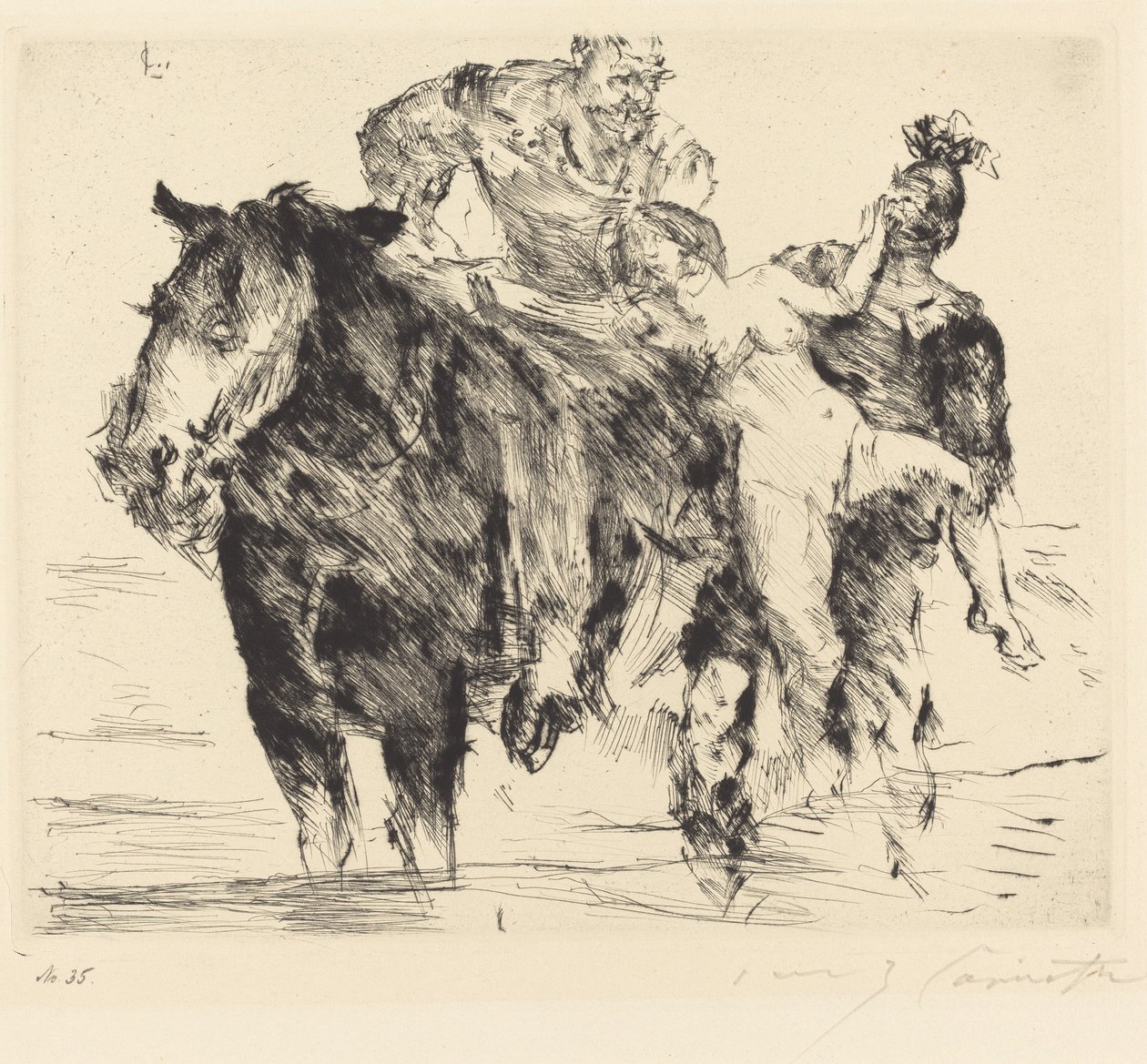 Tecavüz Kadın Tecavüz, 1920. by Lovis Corinth