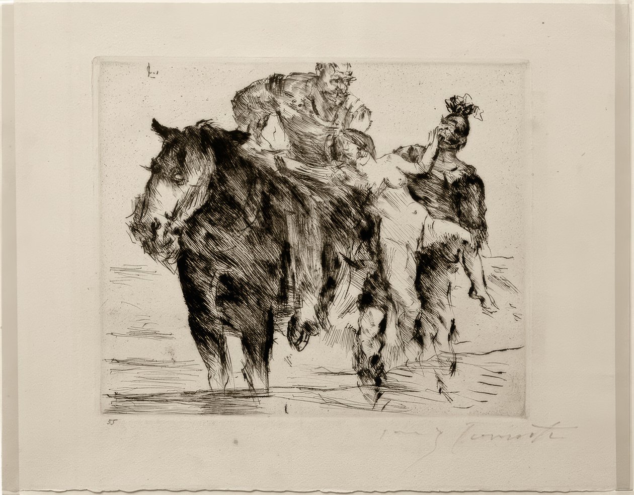 kadın soygunu by Lovis Corinth