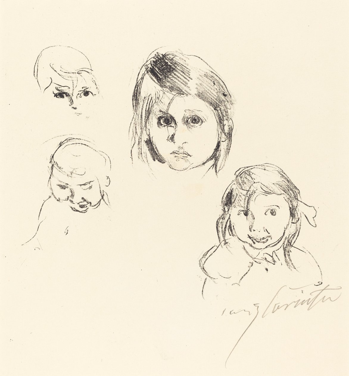Kinderköpfe (Çocuk Başkanları) by Lovis Corinth