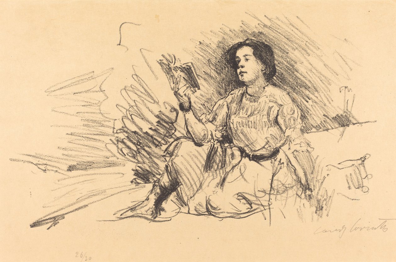 kız okuma by Lovis Corinth