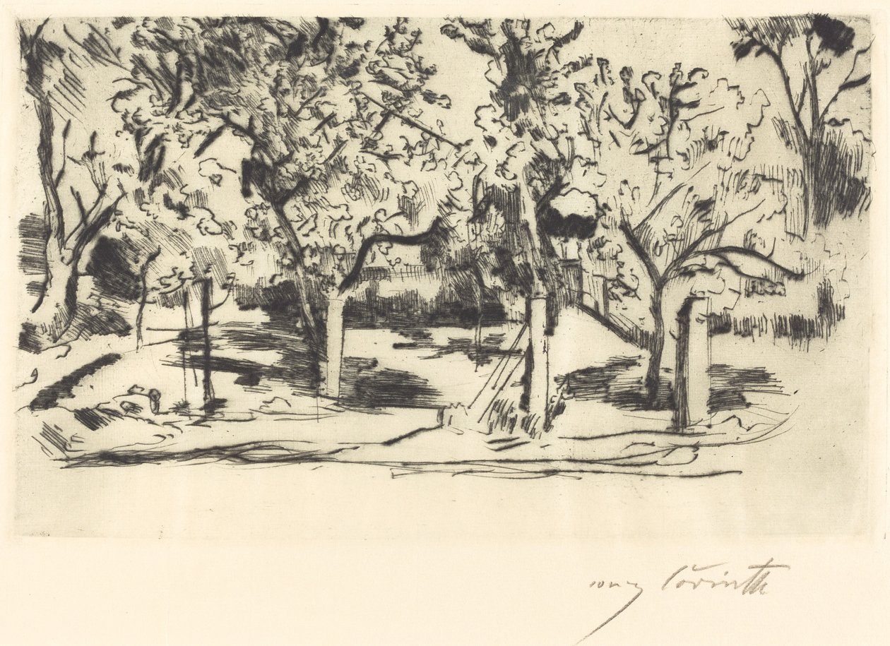 Meyve Bahçesi, 1918. by Lovis Corinth