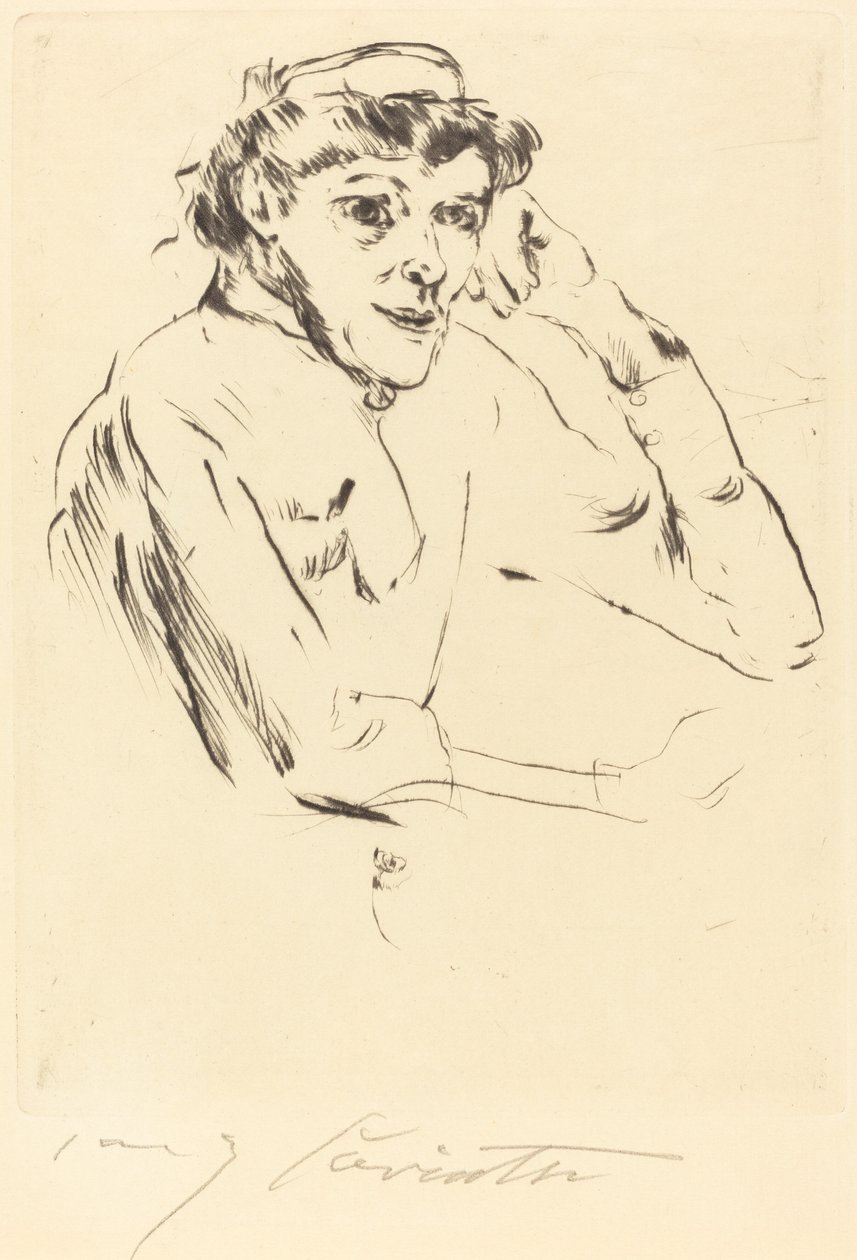Katılan Hemşire, 1914. by Lovis Corinth