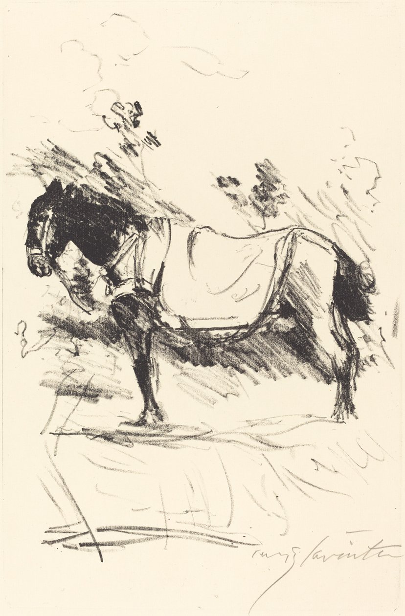 Reitpferd Binicilik-At, 1916. by Lovis Corinth