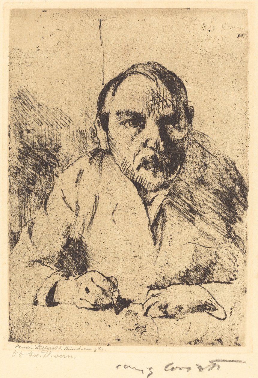 Otoportre, 1912. by Lovis Corinth