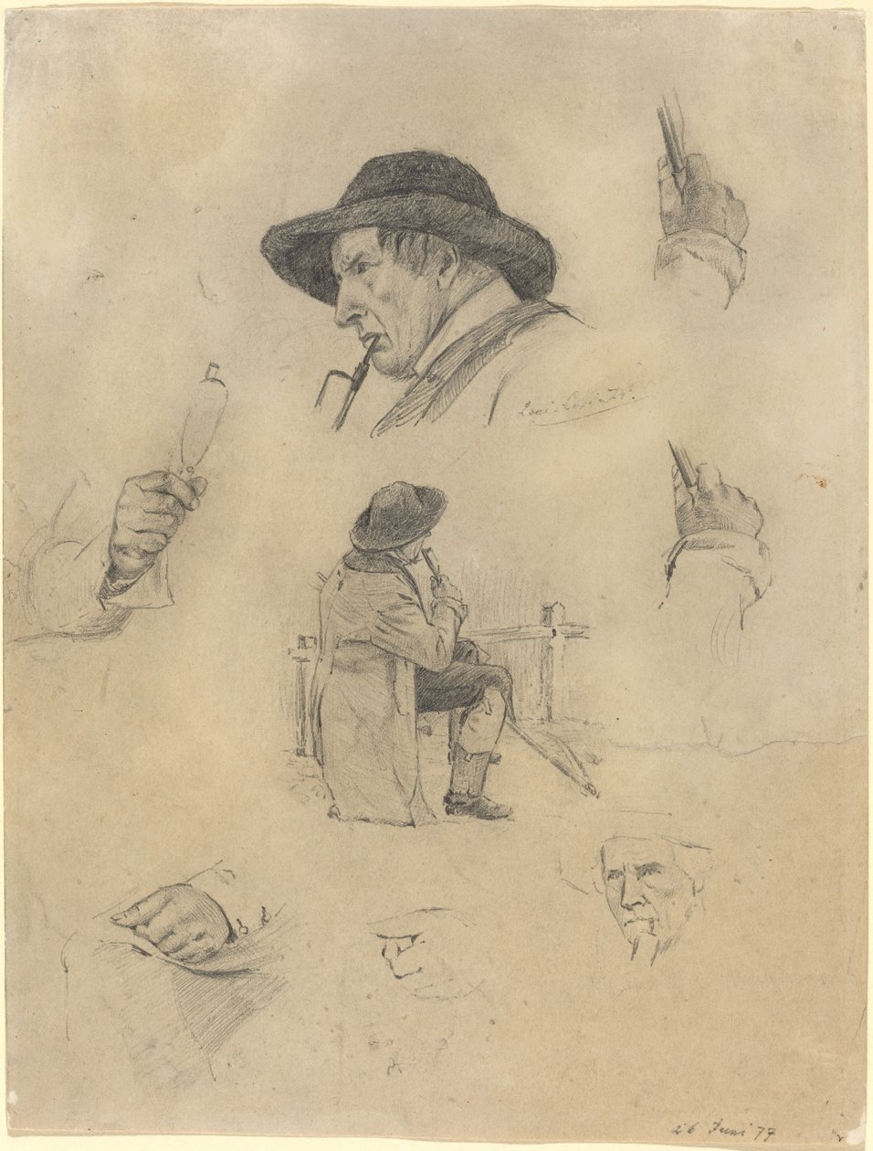 Eskizler Sayfası by Lovis Corinth
