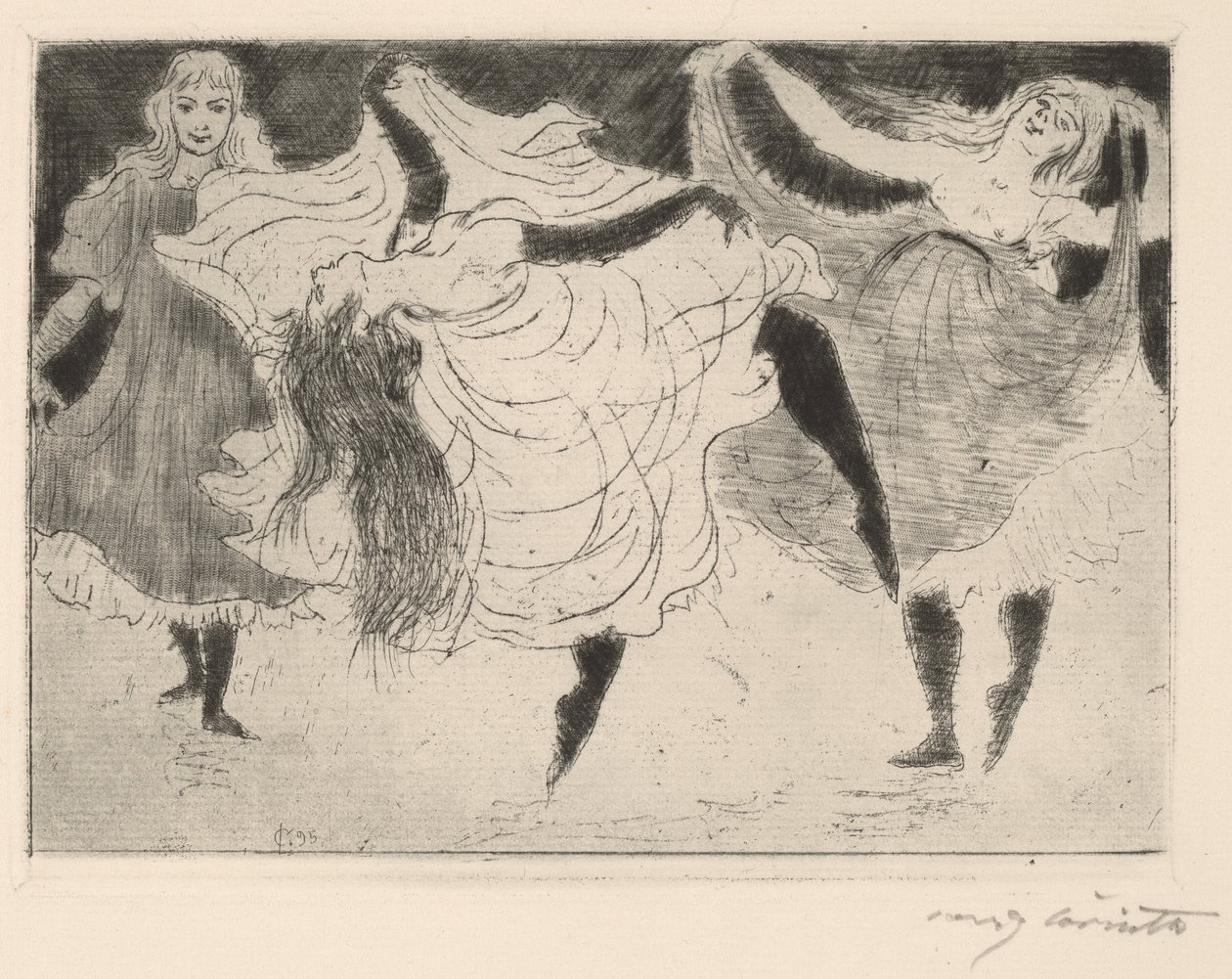 dansçılar by Lovis Corinth