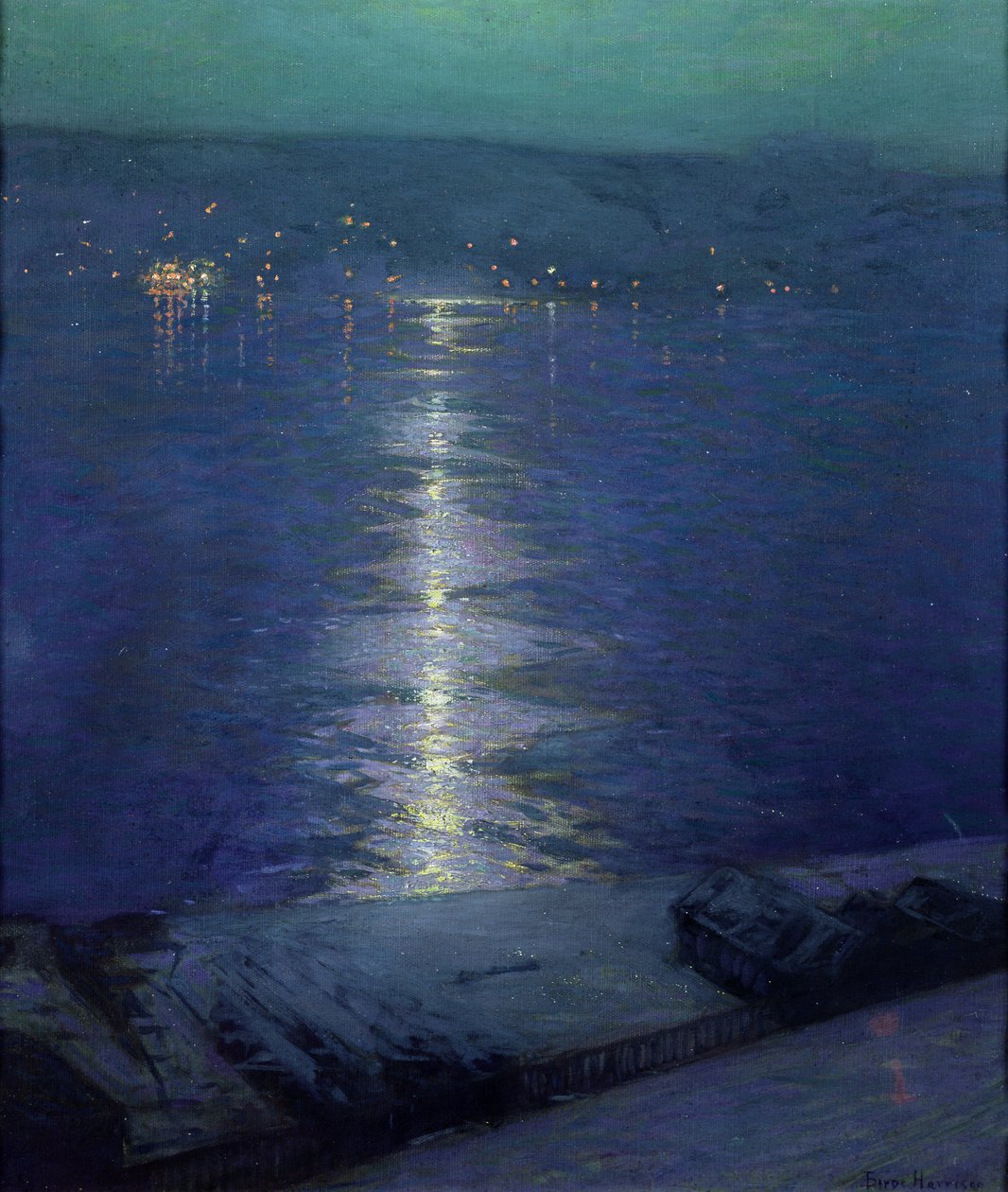 Nehirde Ay Işığı, 1919 by Lowell Birge Harrison