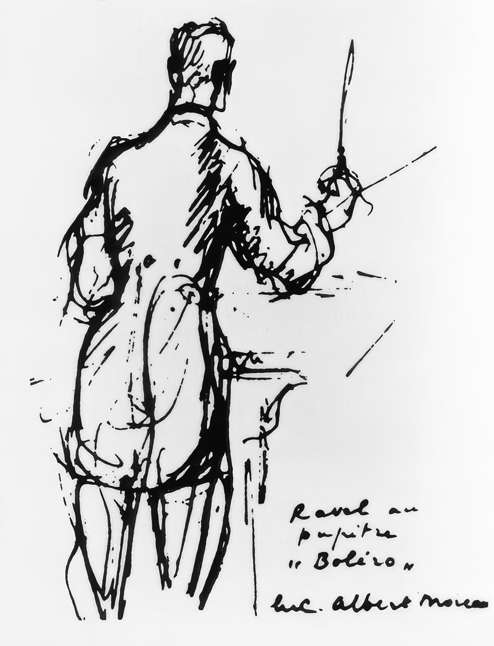 Ravel boleroyu yönetiyor by Luc Albert Moreau