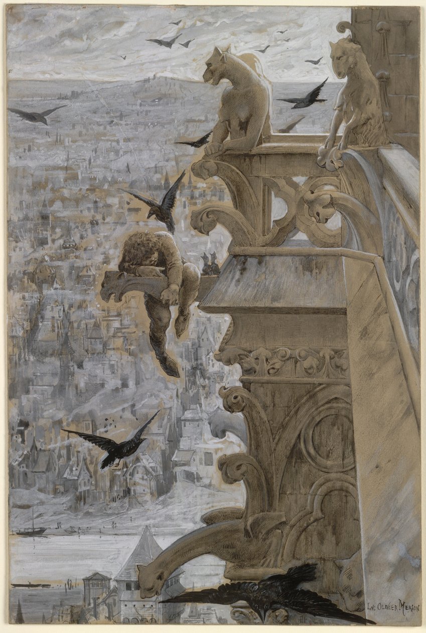 Notre Dame de Paris, c. 1881. by Luc Olivier Merson