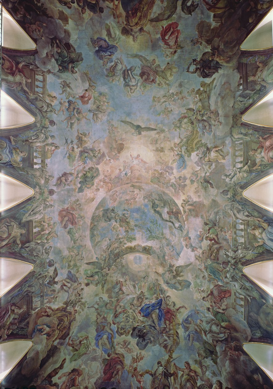 Altın Post Alegori, c.1697 by Luca Giordano