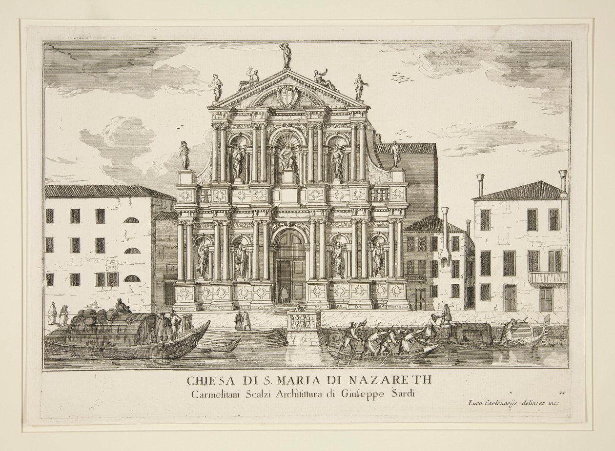 Santa Maria di Nazareth Kilisesi by Luca Carlevarijs