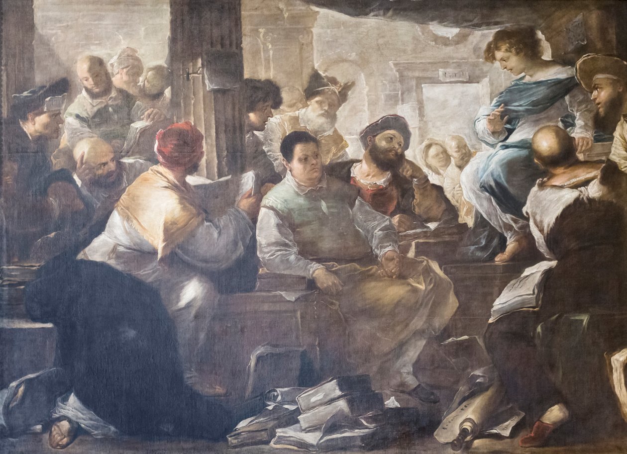 doktorlar arasında İsa by Luca Giordano