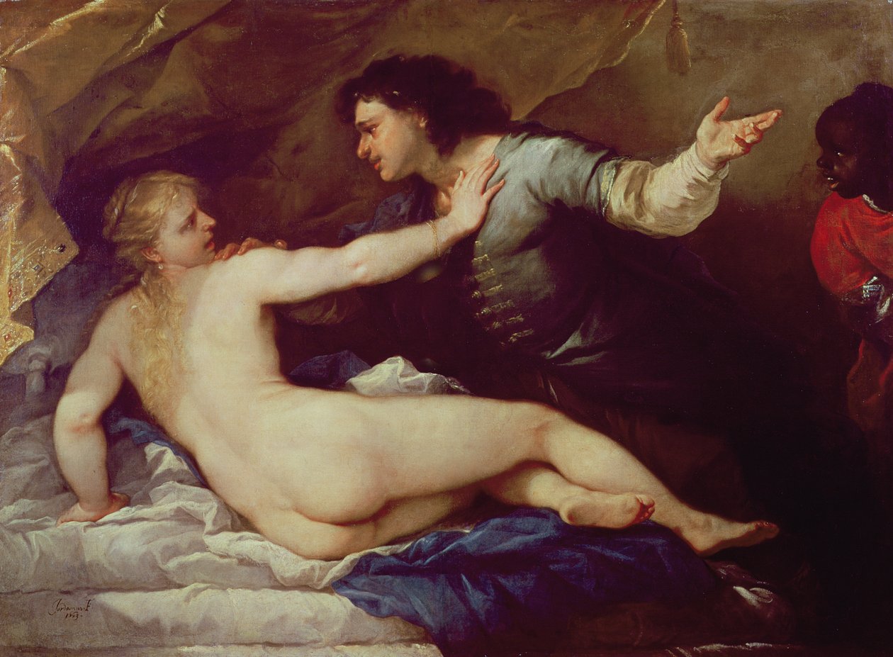 Lucretia ve Tarquin by Luca Giordano
