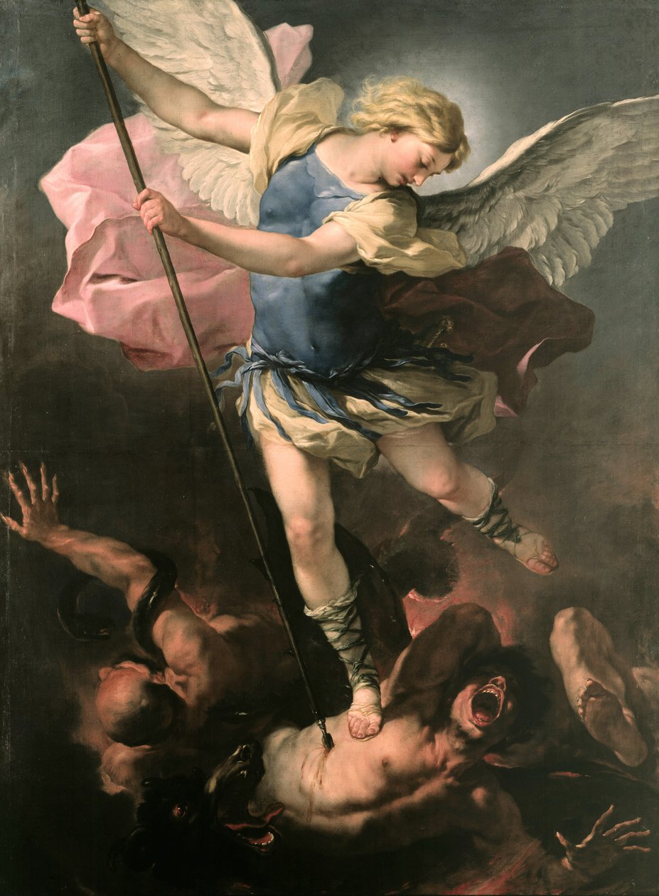 Başmelek Aziz Mikail, yaklaşık 1663 by Luca Giordano