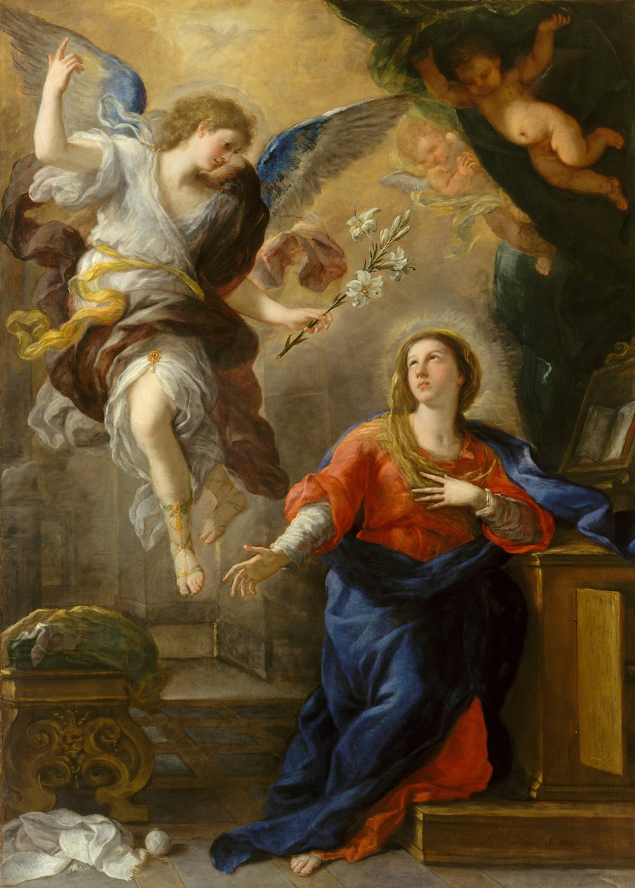 Müjde, 1672. by Luca Giordano