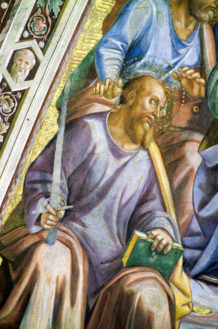 Havariler, Aziz Paul detayı by Luca Signorelli