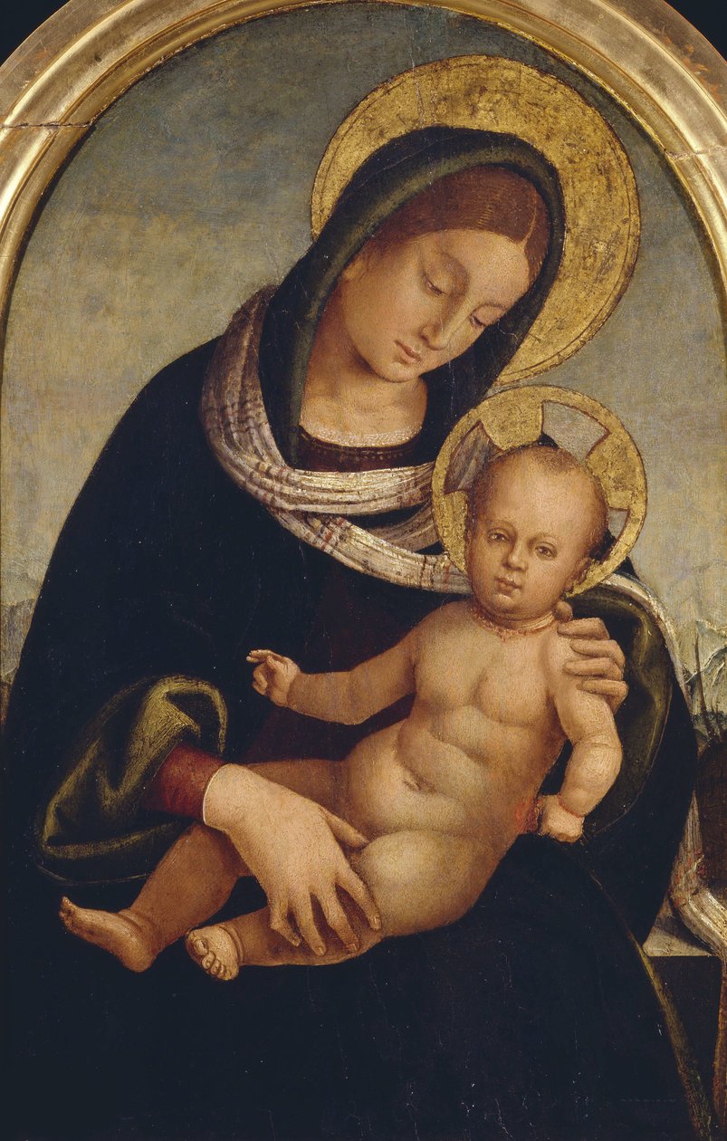 Çocuklu Madonna, yaklaşık 1510-1515. by Luca Signorelli