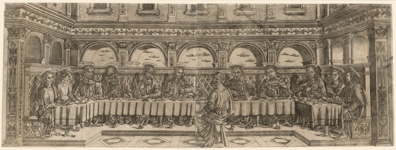 Son Akşam Yemeği çifti, yaklaşık 1500. by Lucantonio degli Uberti