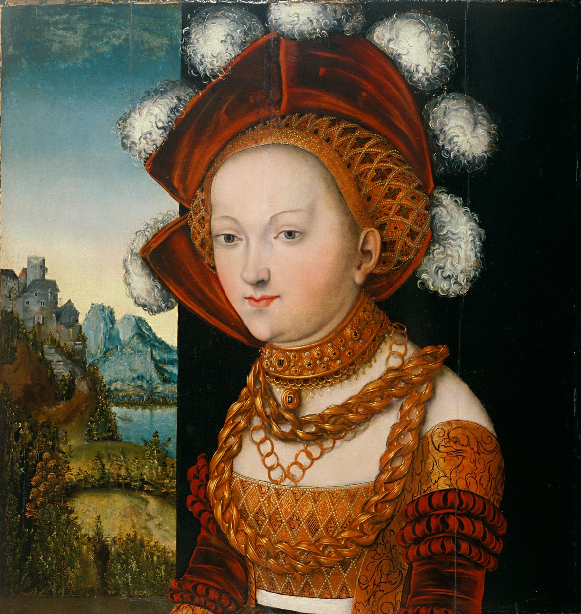 bir bayan portresi by Lucas Cranach the Elder